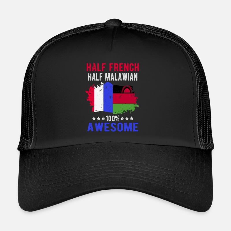 Moitié Français moitié Malawi Casquette trucker 