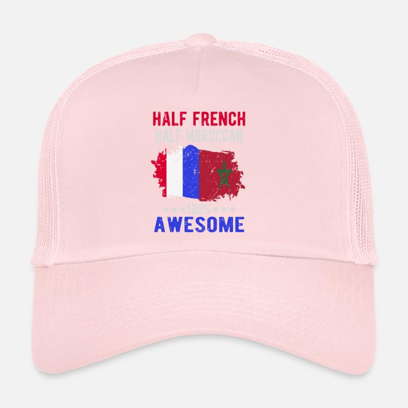 Moitié Français moitié marocain Casquette trucker 