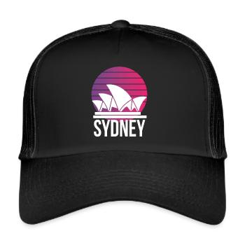 Sydney Australia Landmark Opera House - Trucker Cap - black/black - Front