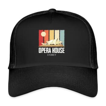 Sydney Opera House Australia Sunrise - Trucker Cap - black/black - Front