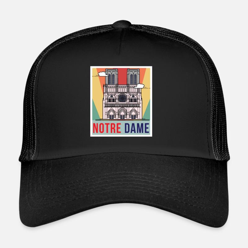Notre Dame Retro Kathedrale Paris Trucker Cap