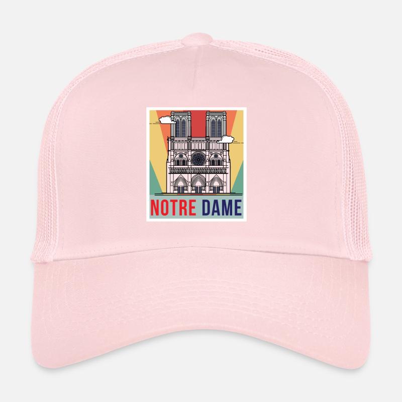 Notre Dame Retro Cathedral Paris Trucker Cap
