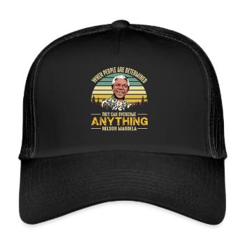 Nelson Mandela Quota Freedom Africa - Trucker Cap - black/black - Front