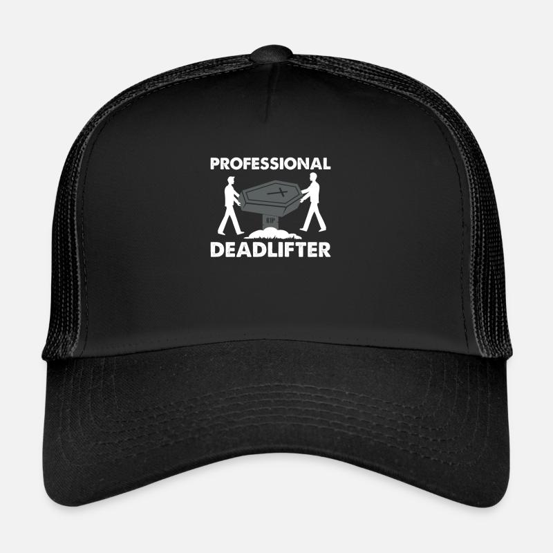 Professional Deadlifter Funny Funeral Director Trucker Cap