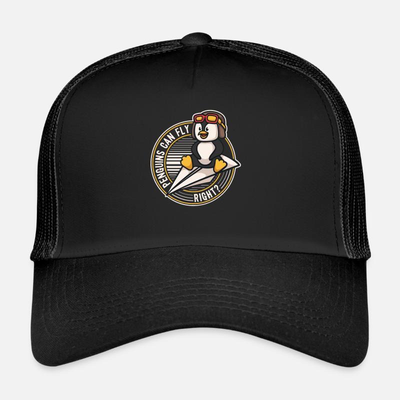 Penguins can Fly Oiseau de mer Pingouin royal Casquette trucker 