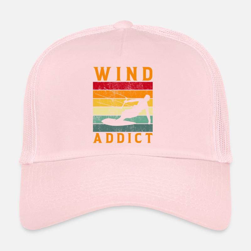 Wind Addict - Kite Surf Kiteboard Planche à voile Casquette trucker 