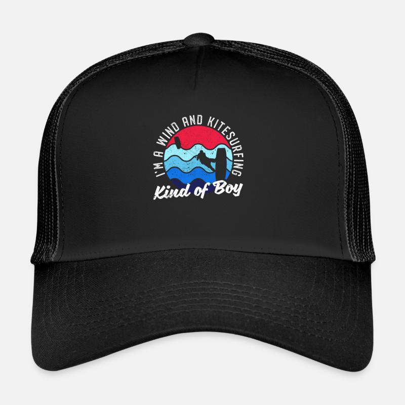 Ich bin ein Wind- und Kitesurfing-Junge Kitesurfer Trucker Cap