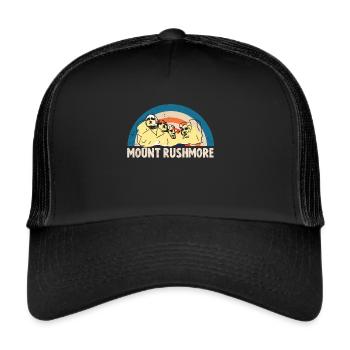 Mount Rushmore South Dakota President USA - Trucker Cap - black/black - Front