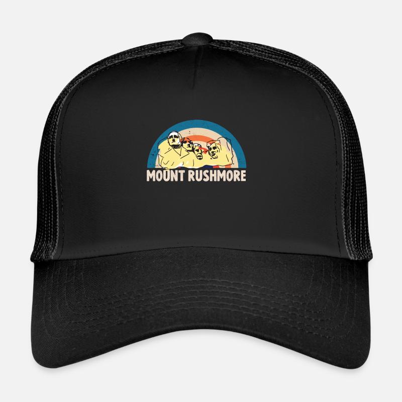 Mount Rushmore Président du Dakota du Sud États-Unis Casquette trucker 