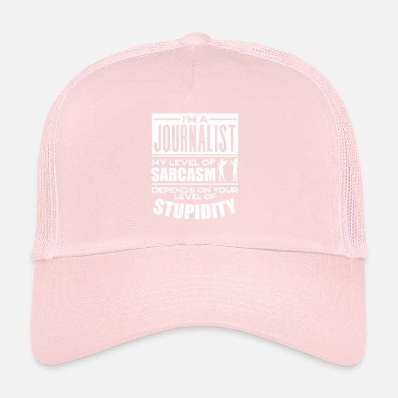 Journalisme de journaliste Mon niveau de sarcasme Casquette trucker 