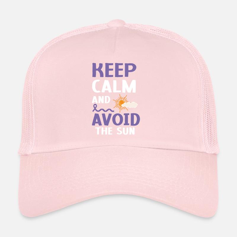 Keep Calm And Avoid The Sun Lupus Awareness SLE Trucker Cap