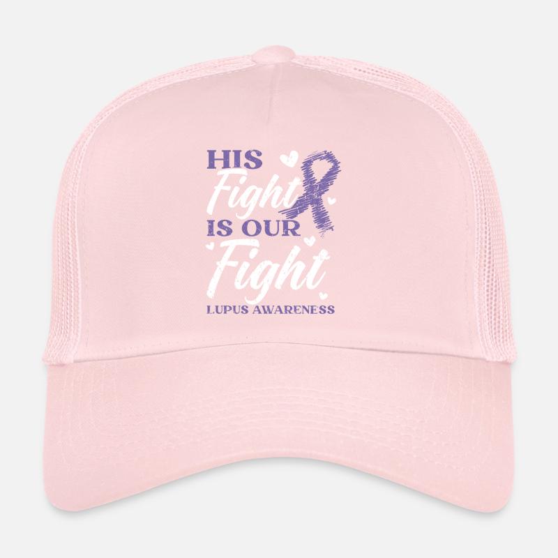Sein Kampf ist unser Kampf Lupus Awareness Support Trucker Cap