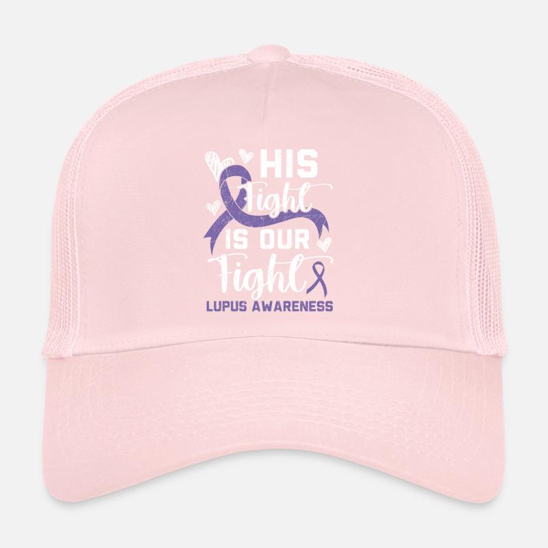 Sein Kampf ist unser Kampf Lupus Awareness Support Trucker Cap