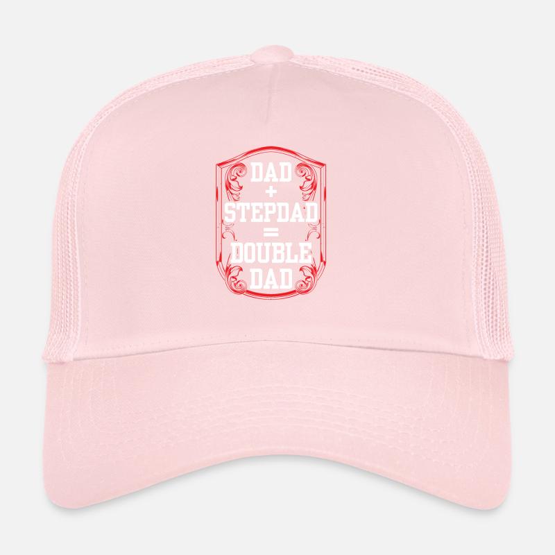 Papa Plus Beau-père Égal Double Papa Stepdad Casquette trucker 