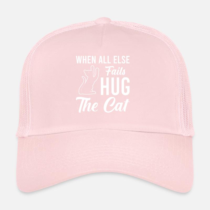 Lorsque tout le reste échoue, embrassez le chat - chat Casquette trucker 