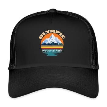 Olympus National Park Nature Washington - Trucker Cap - black/black - Front