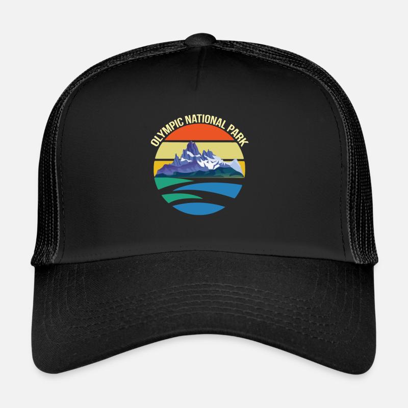 Montagnes du parc national de l’Olympe de Washington Casquette trucker 