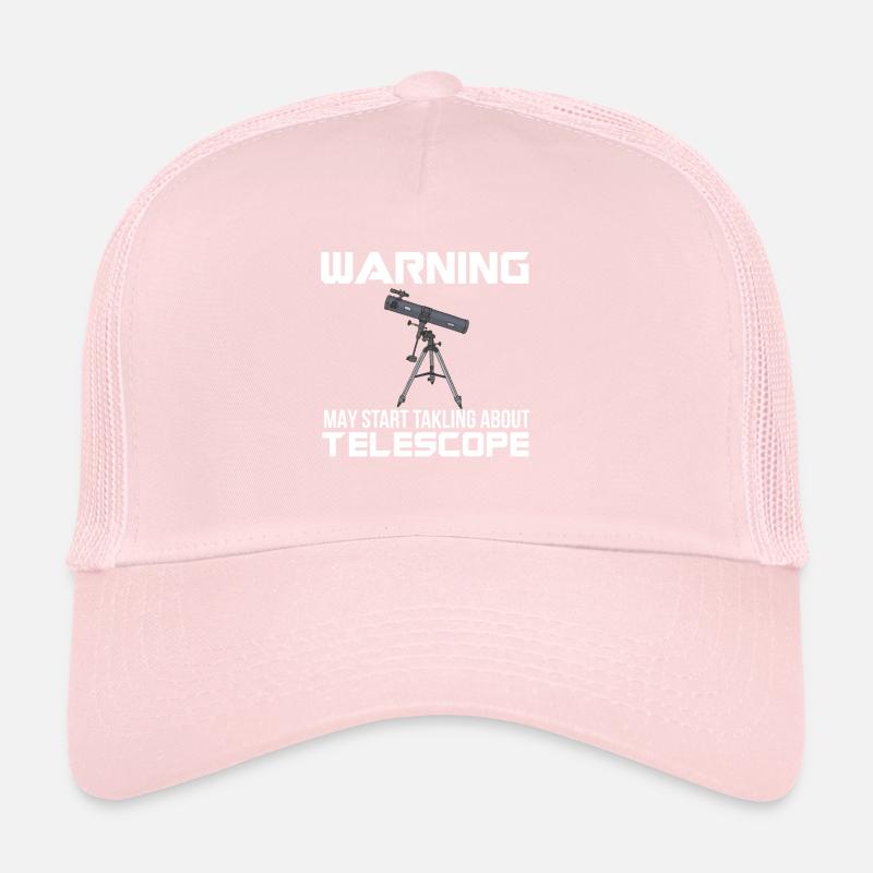 Astronomer Warning Telescope Milky Way Galaxy Trucker Cap