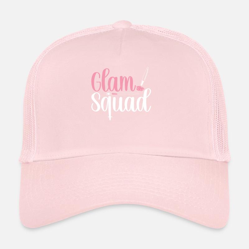 Glam Squad Funny Makeup Cheer Trucker Cap