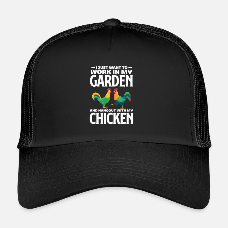 Chicken Farm Poultry Rooster Chickens Gift Trucker Cap