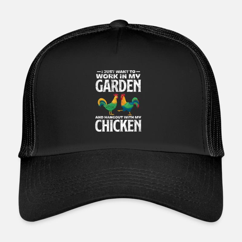 Huhn - Trucker Cap - Schwarz/Schwarz