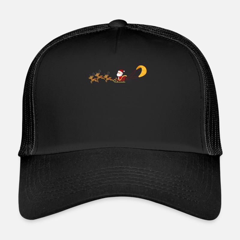 Kitesurfen Weihnachtsmann Schlitten Rentier Trucker Cap