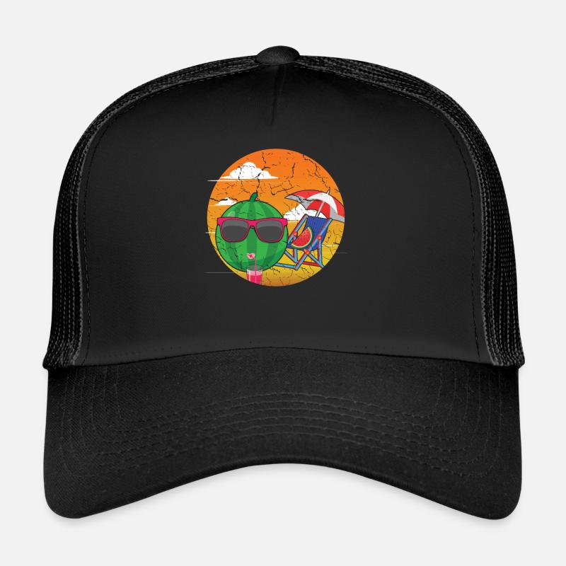 Mignonne plage de pastèque 2022 Tropical Hello Summer Casquette trucker 
