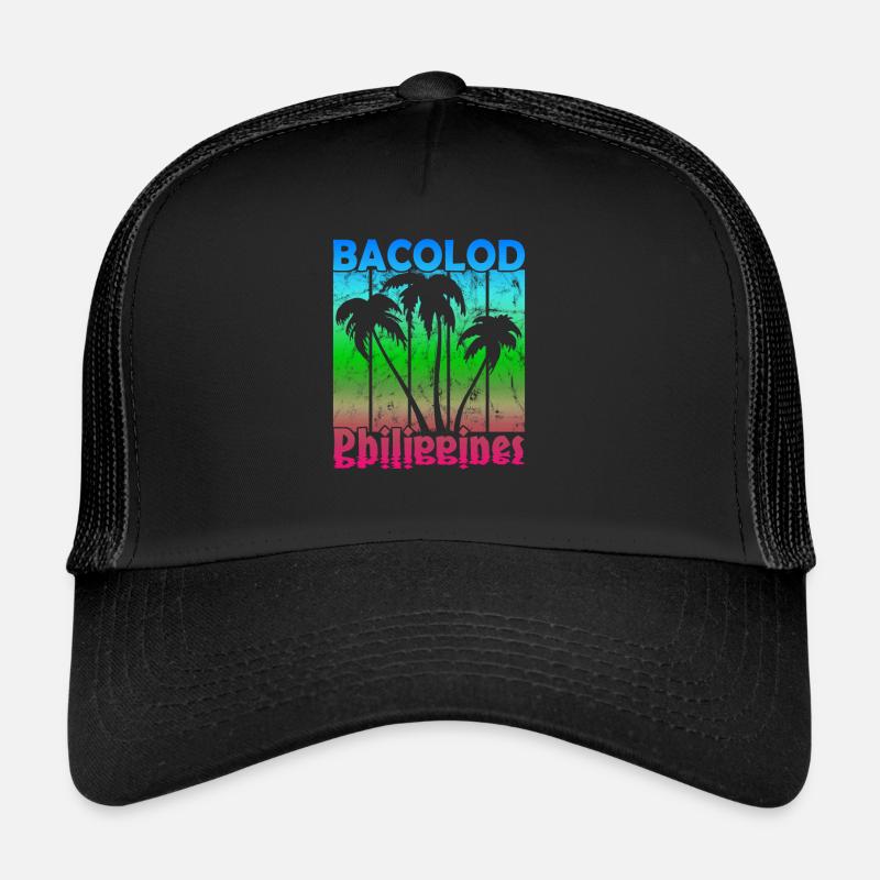 Bacolod Philippines - Trucker Cap - Schwarz/Schwarz