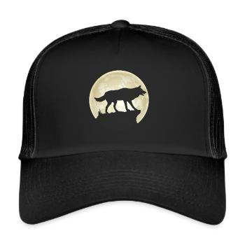 Full Moon Wolf Pack Wolf Pack - Trucker Cap - black/black - Front