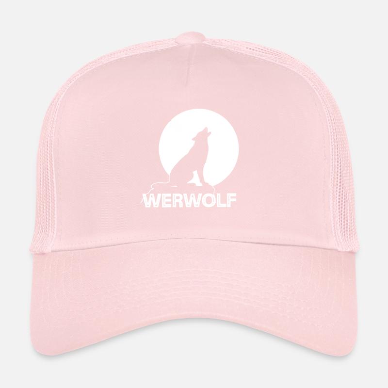 Werewolf Full Moon Wolf Wolf Pack Trucker Cap
