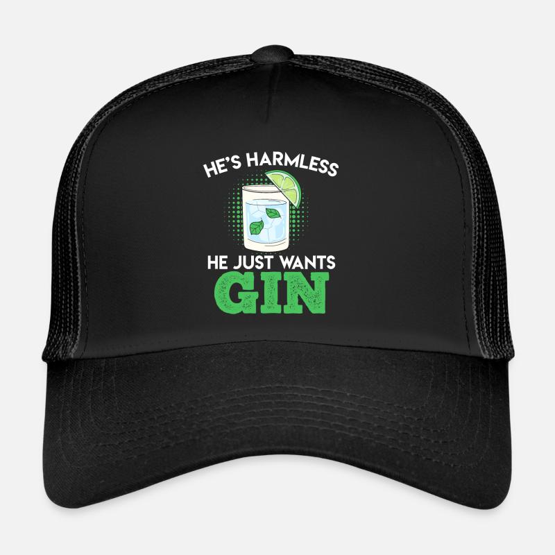 Il veut juste boire du gin Gin Casquette trucker 