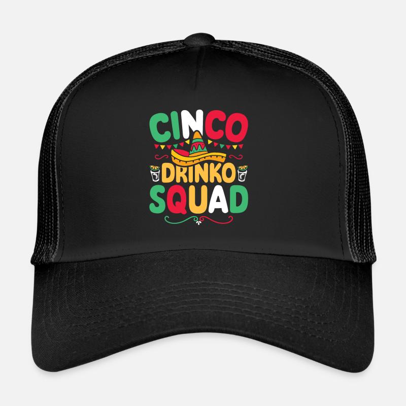 Cinco Drinko Squad Drôle Cinco de Mayo Casquette trucker 