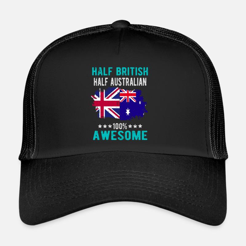Halb Brite Halb Australier Trucker Cap