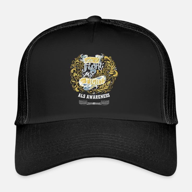 Sensibilisation à la SLA Soutien de Lou Gehrig’s Disease Warrior Casquette trucker 