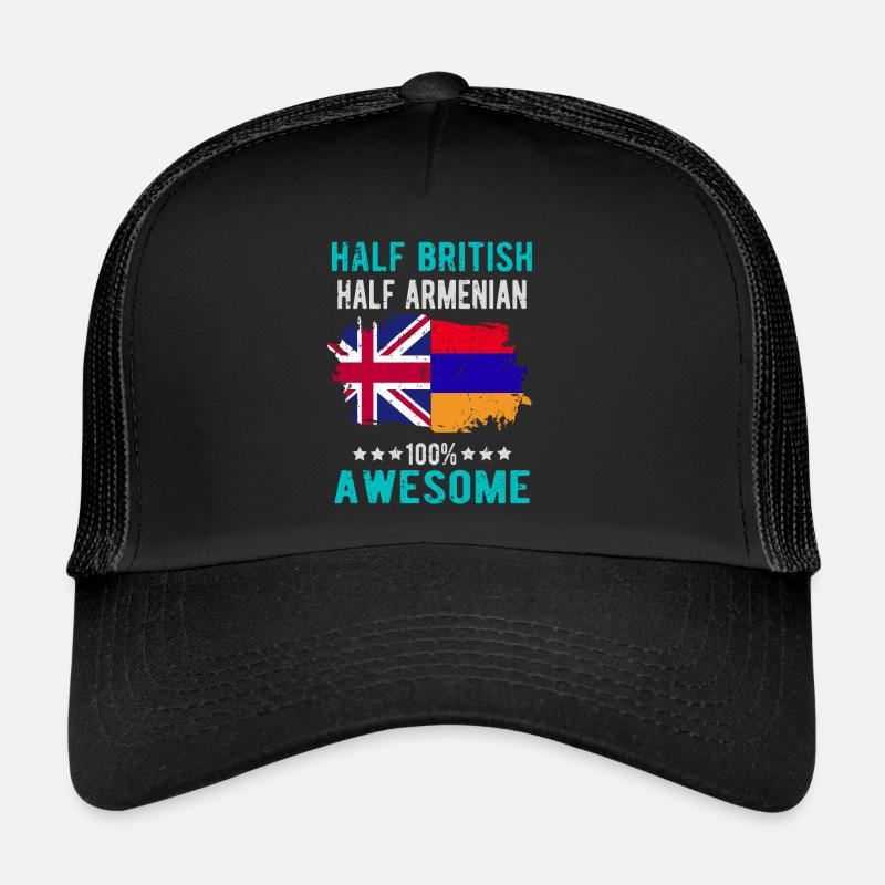Half British Half Armenian Trucker Cap
