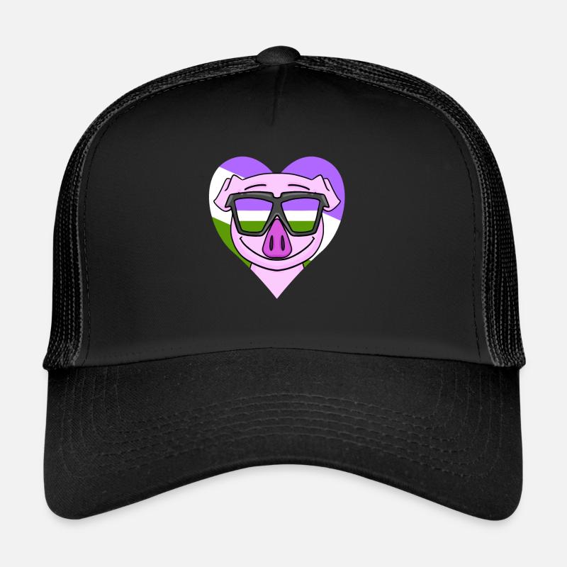 Cochon Genderqueer Casquette trucker 