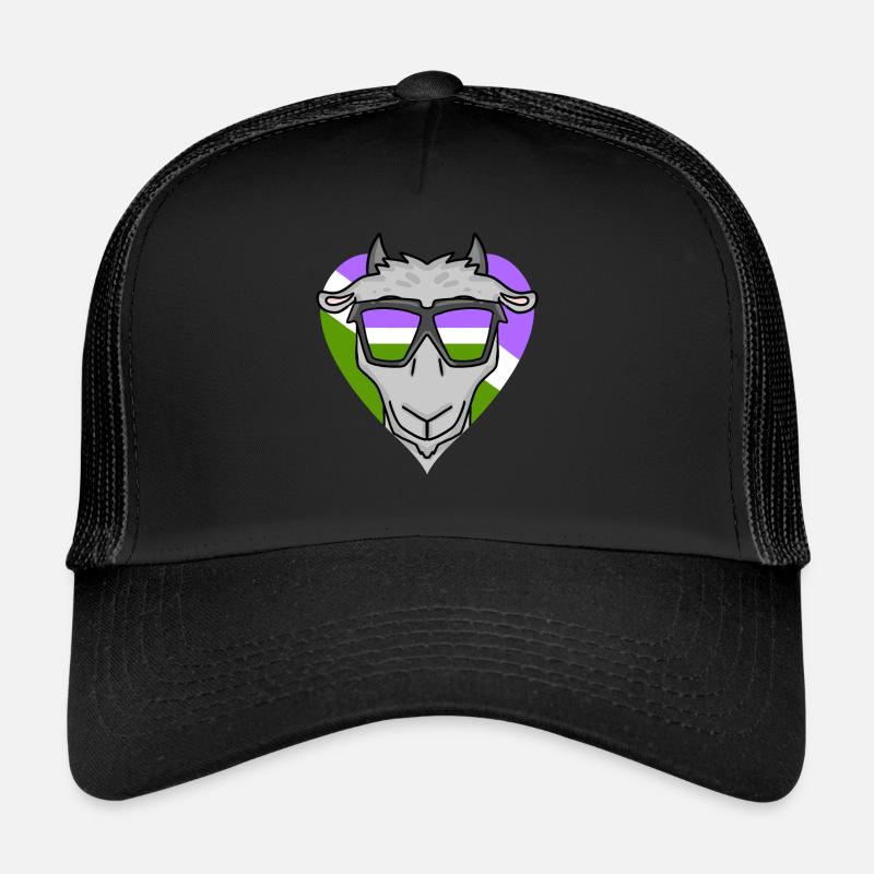 Genderqueer Chèvre Casquette trucker 