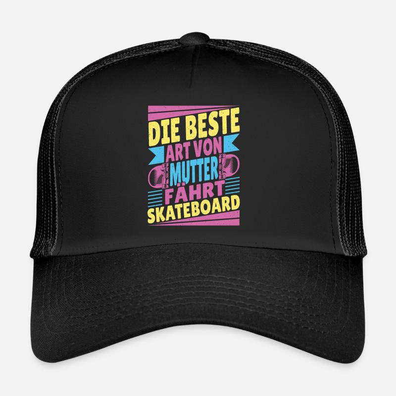Skateboarder Motiv beim Skating in der Halfpipe Trucker Cap