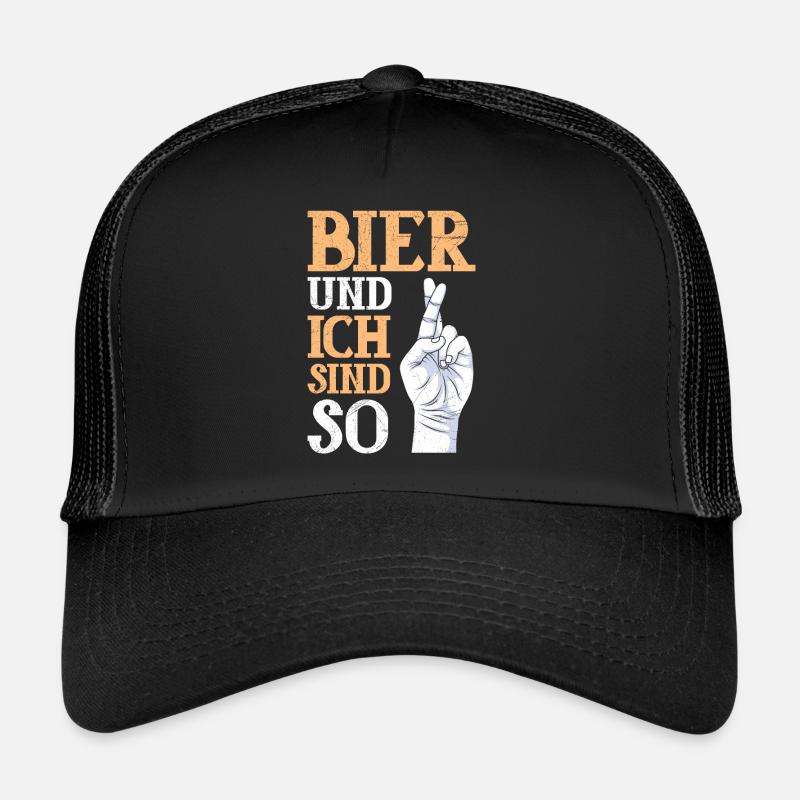 Bier und ich wir sind so Biertrinker Männer Malle Trucker Cap