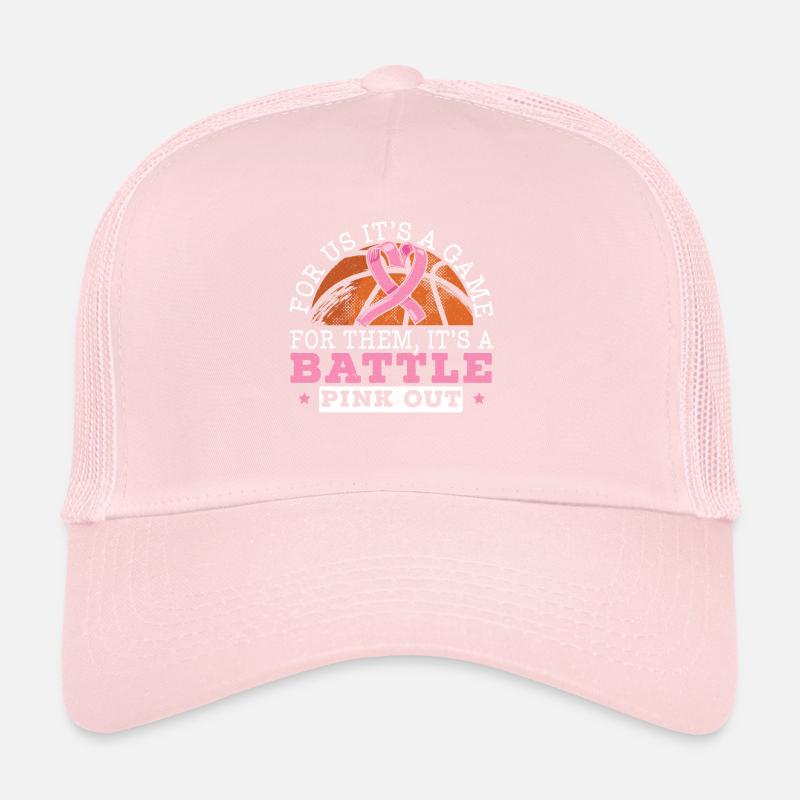 For Us It's A Game For Them It's A Battle Pink Out Trucker Cap