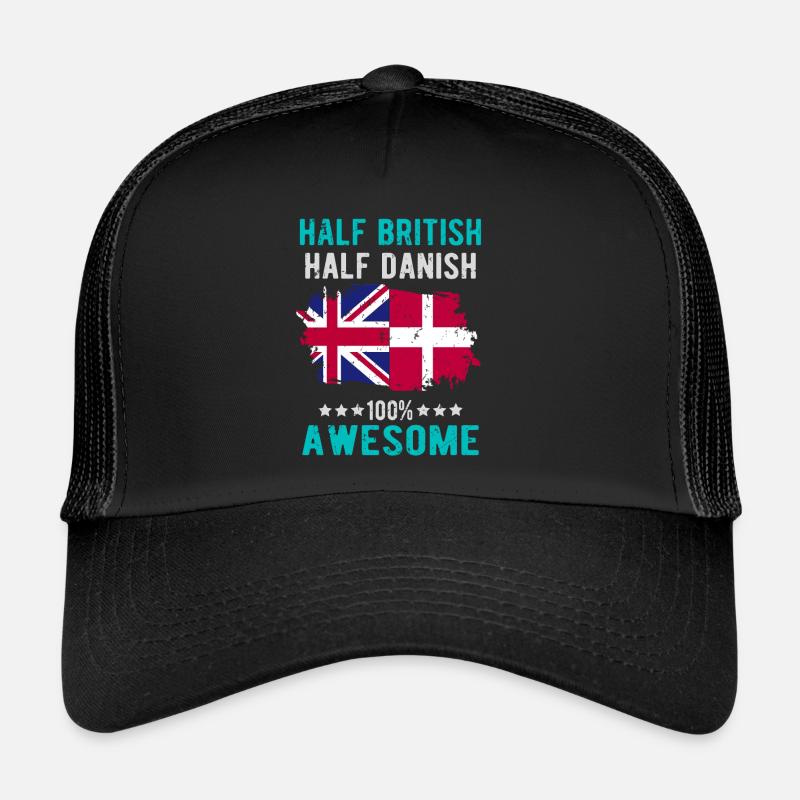 Moitié britannique moitié danois Casquette trucker 