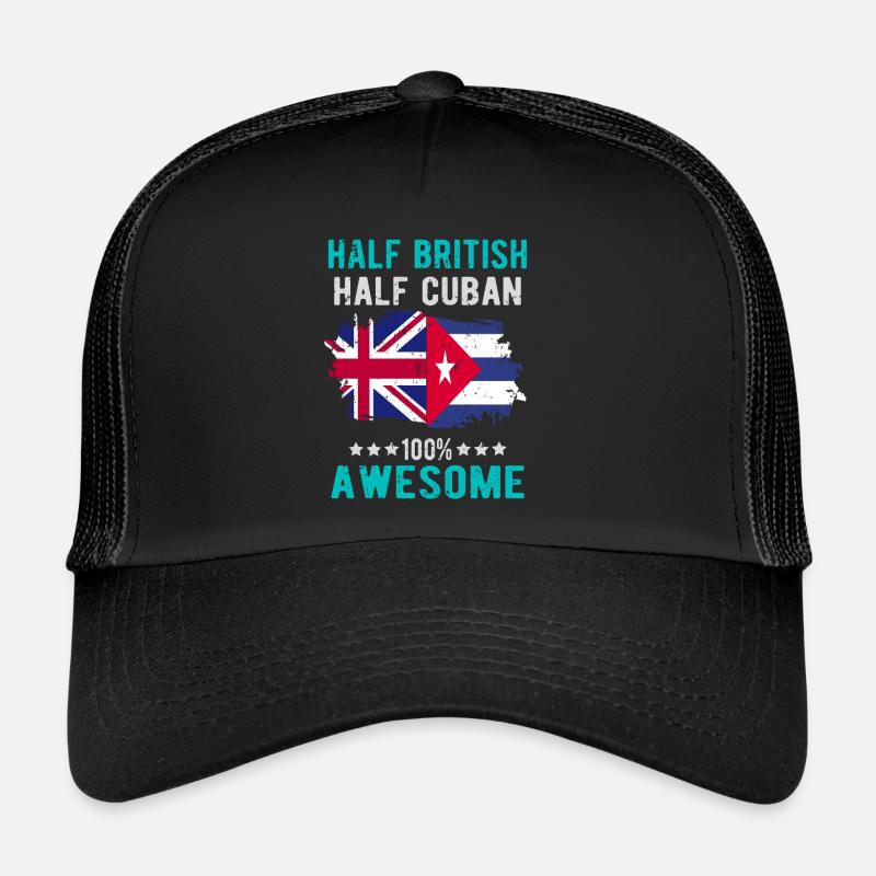 Moitié britannique moitié cubain Casquette trucker 