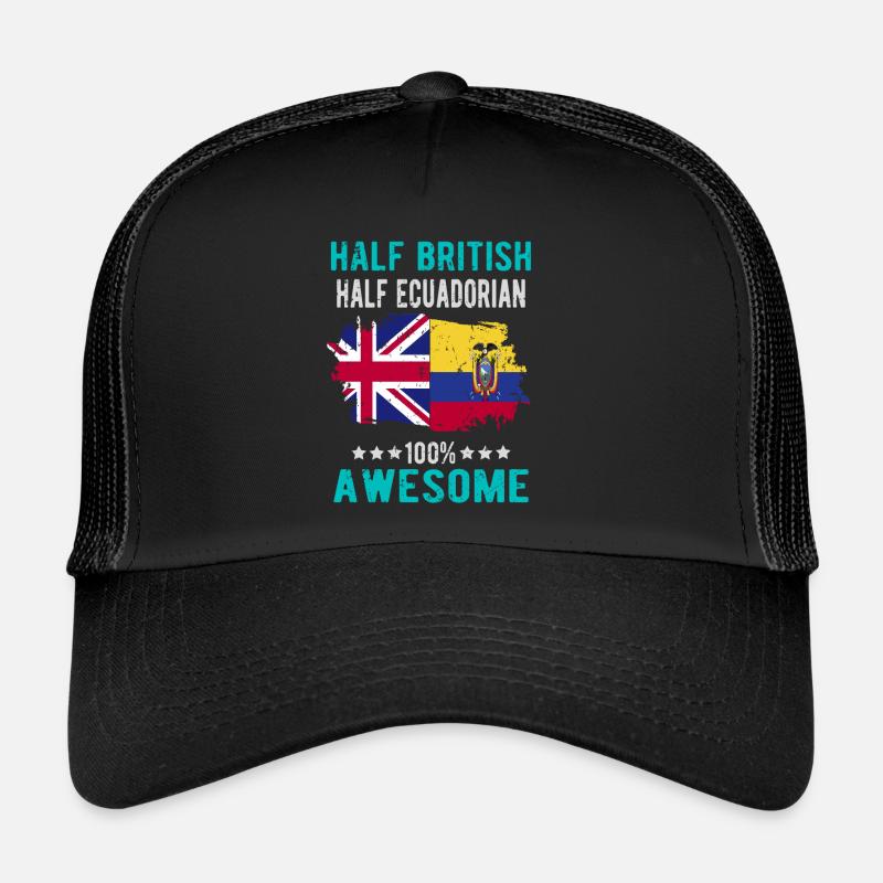 Half British Half Ecuadorians Trucker Cap