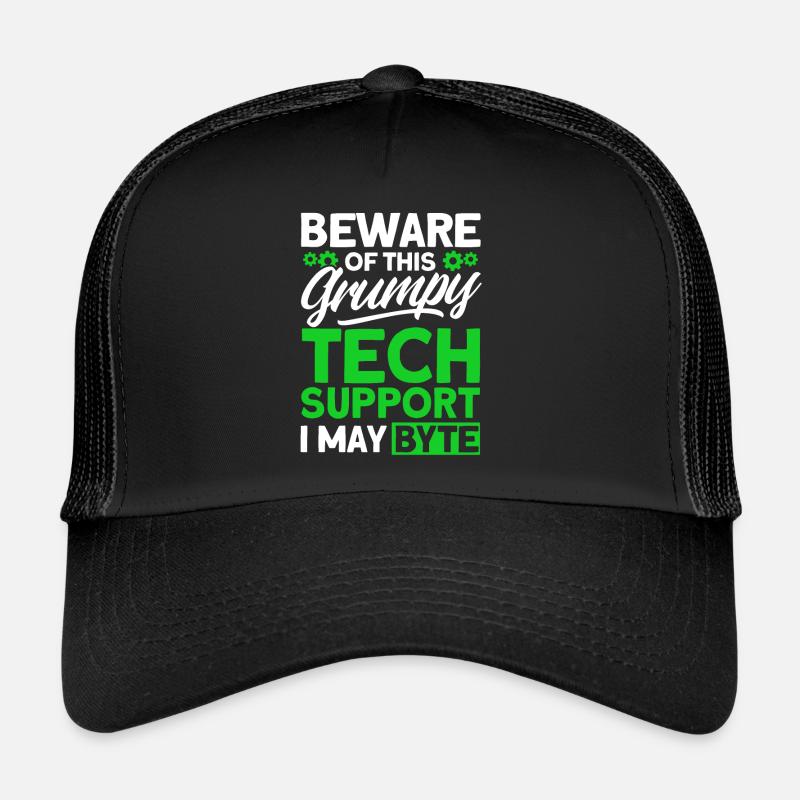 Méfiez-vous du support technique grincheux Casquette trucker 