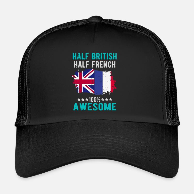 Moitié britannique moitié britannique Casquette trucker 