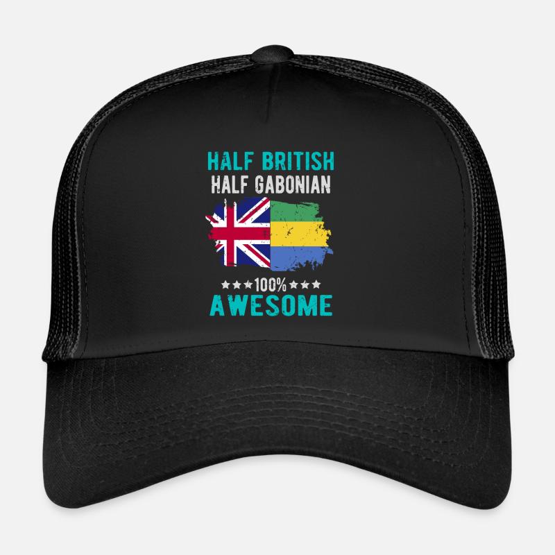 Half British Half Gabonese Trucker Cap