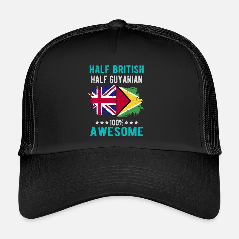 Moitié britannique moitié guyanais Casquette trucker 