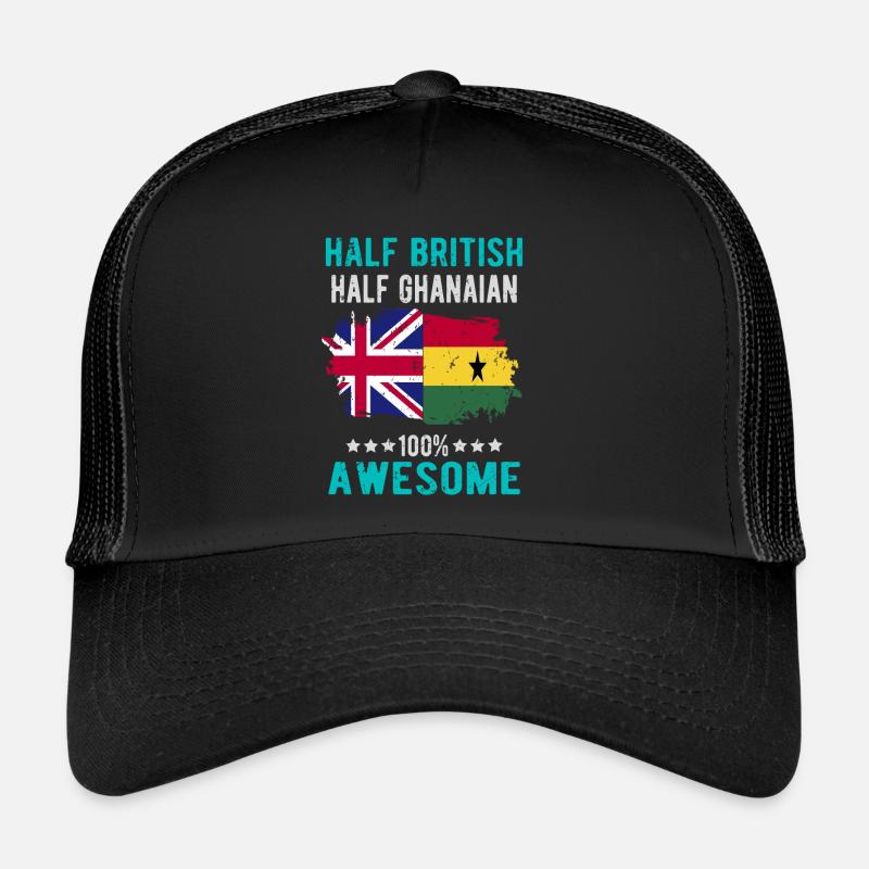 Moitié britannique moitié ghanese Casquette trucker 