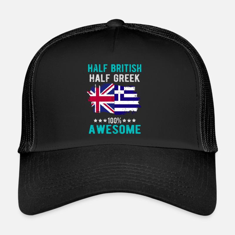 Half British Half Greek Trucker Cap