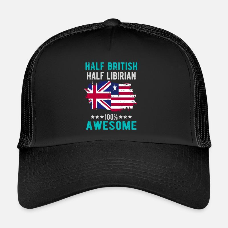Moitié britannique moitié libyen Casquette trucker 